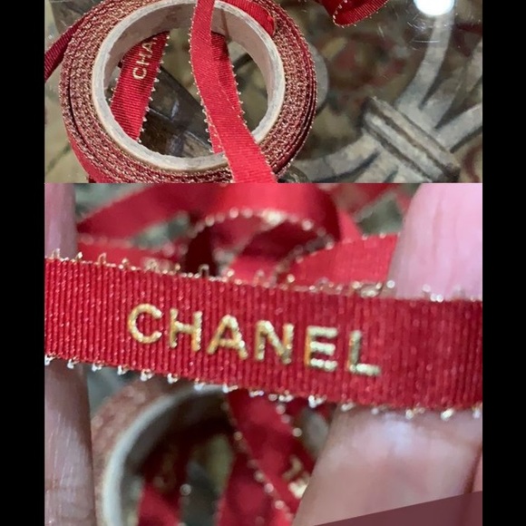 Authentic Chanel Classic Red Silk Ribbon appr. 72 Inches/2 Yds Valentine’s Day - Picture 7 of 10